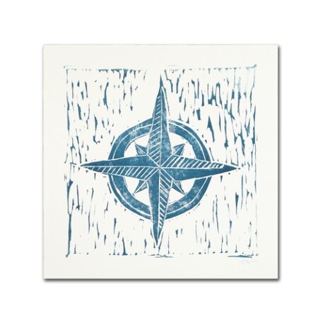 Trademark Fine Art Courtney Prahl 'Nautical Collage on White II' Canvas Art, 18x18 WAP01579-C1818GG